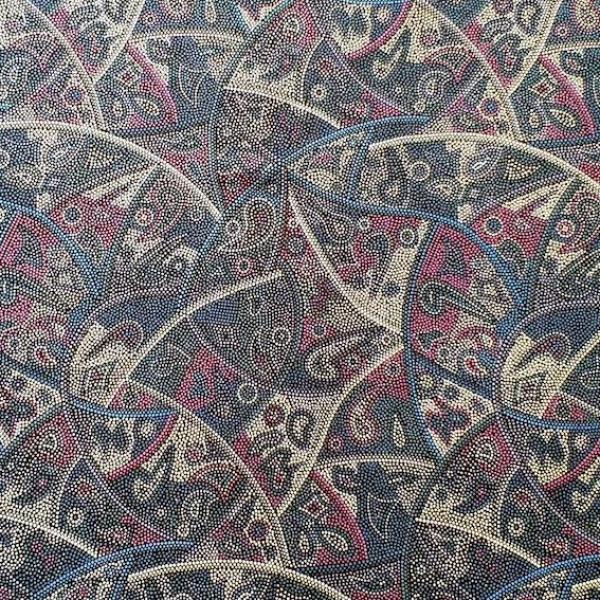 PURPLE LOOKING AROUND Aborigines Stoff aus Australien